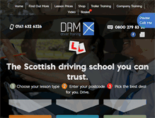 Tablet Screenshot of drmdrivertraining.co.uk